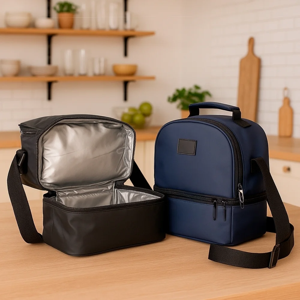 Bolsa térmica dupla em poliéster 7 litros personalizada