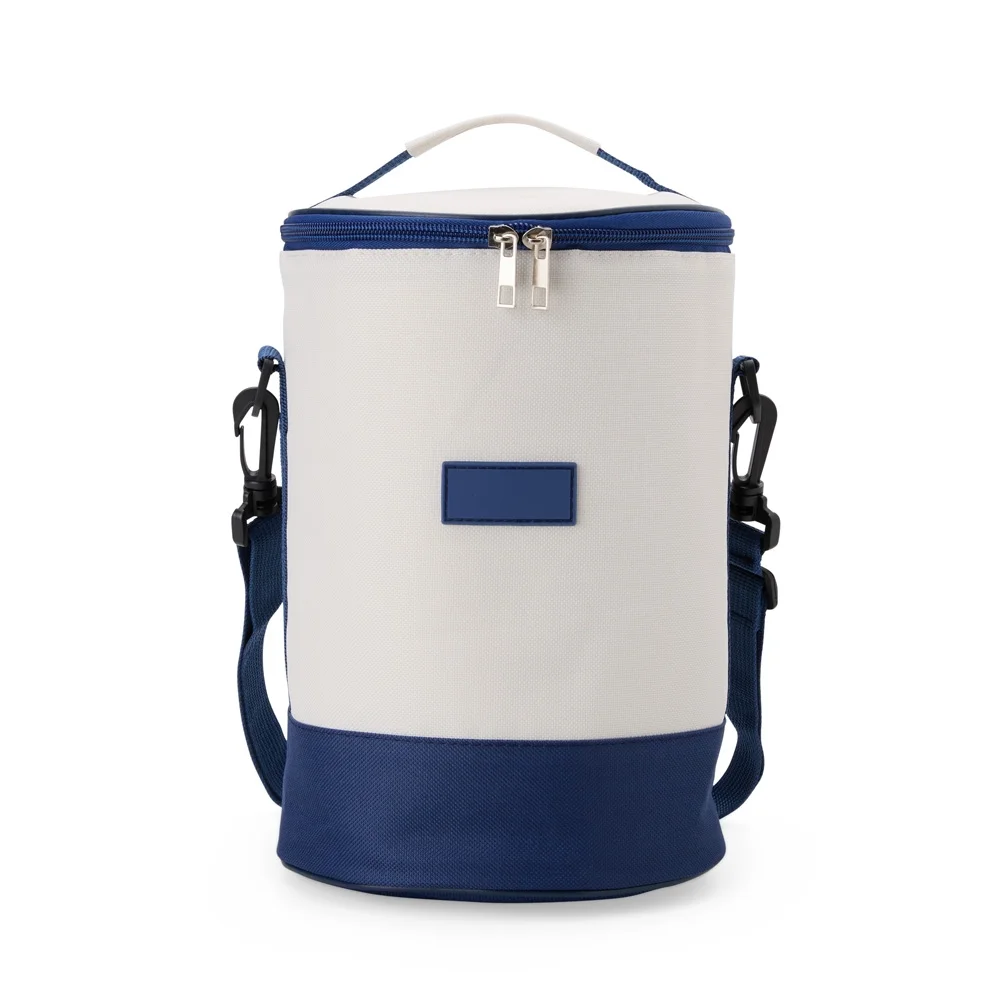 Bolsa térmica cilíndrica em oxford 8 litros personalizada