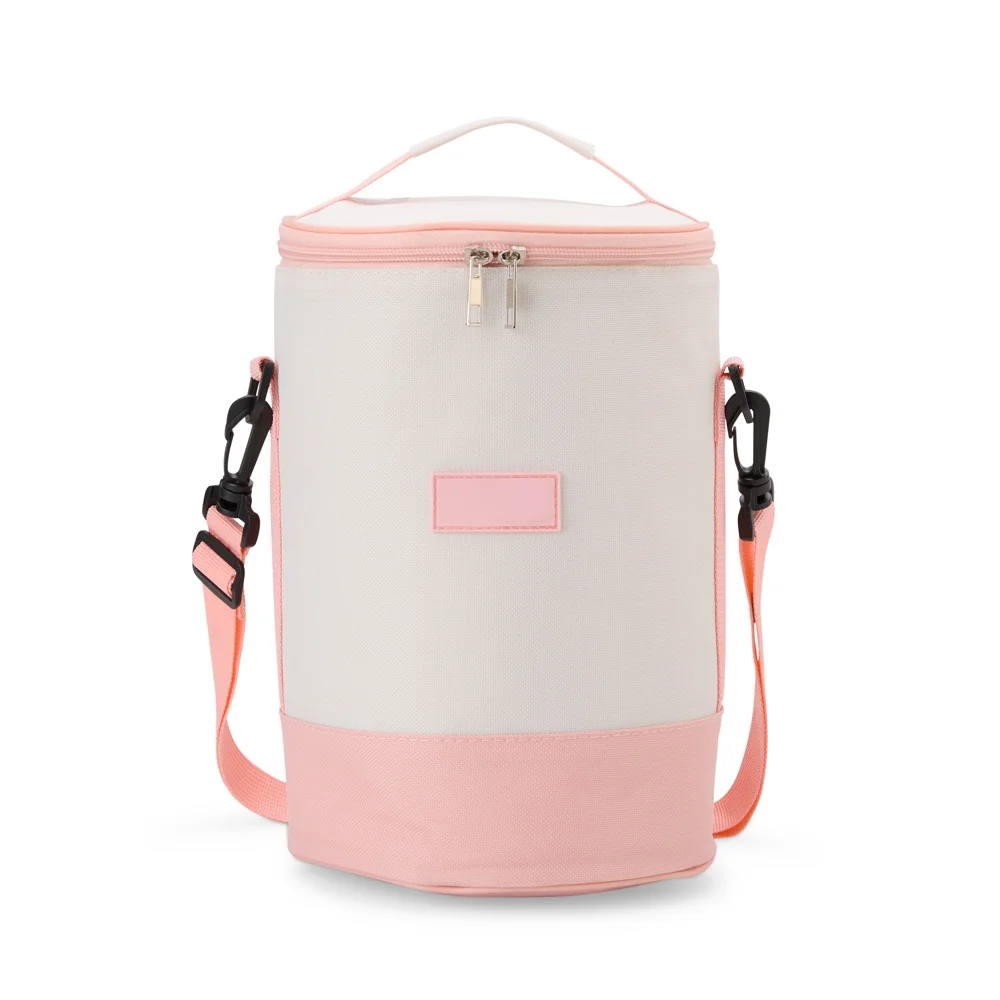 Bolsa térmica cilíndrica em oxford 8 litros personalizada