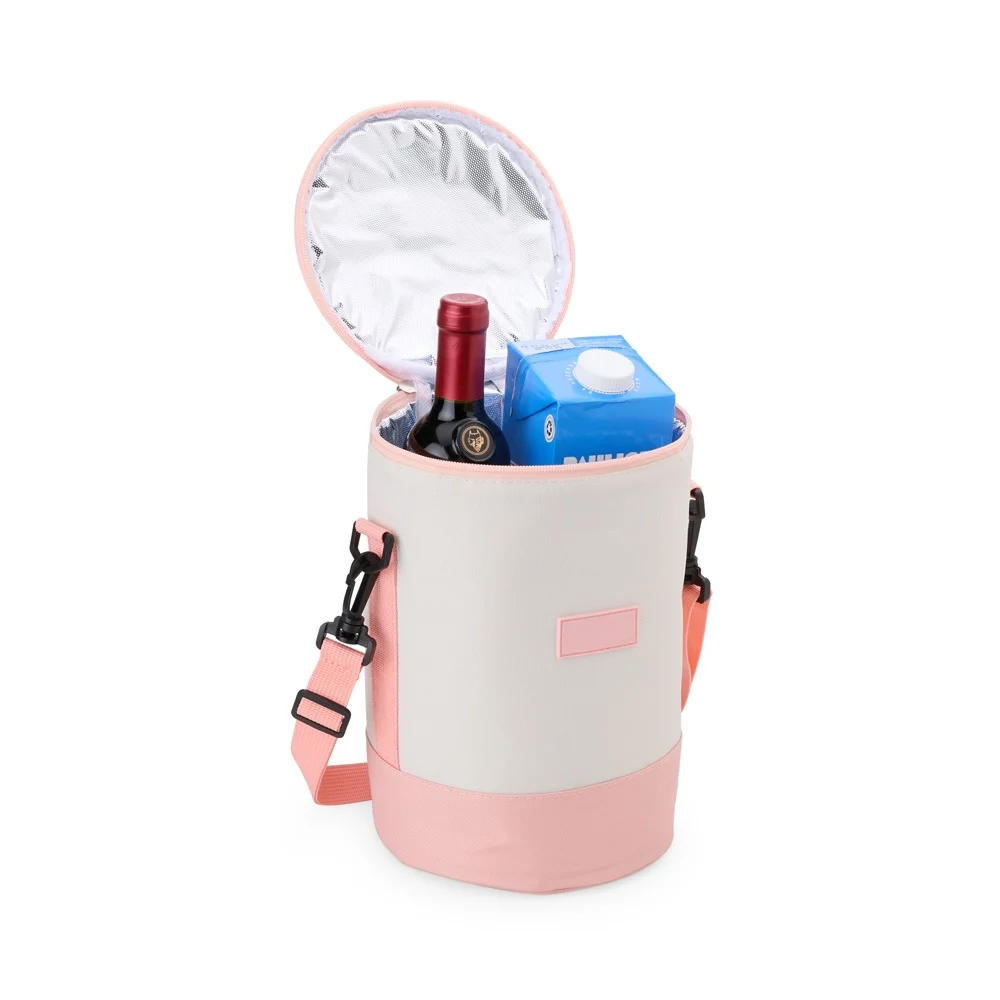 Bolsa térmica cilíndrica em oxford 8 litros personalizada