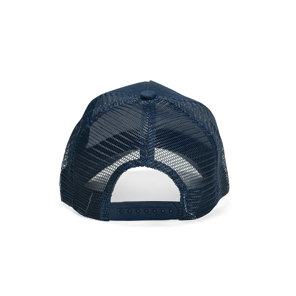 Boné de poliéster com tela e velcro personalizado