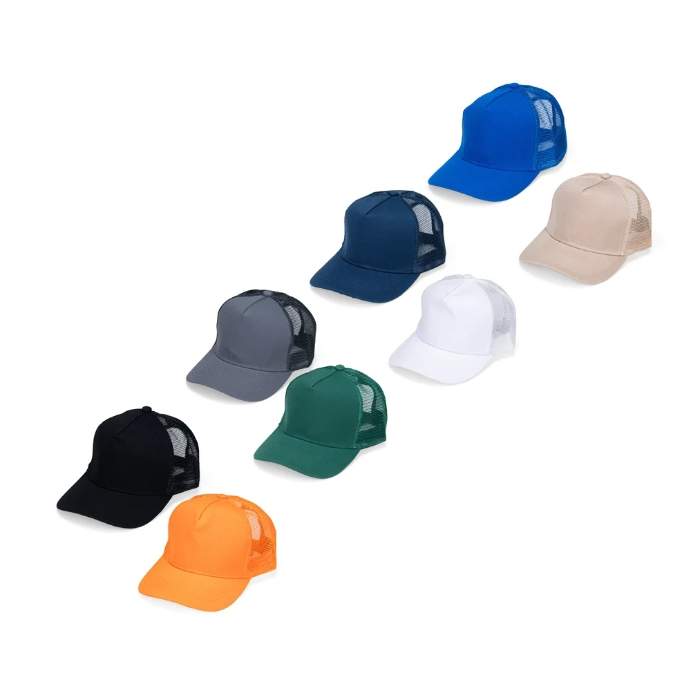 Boné de poliéster com tela lateral personalizado