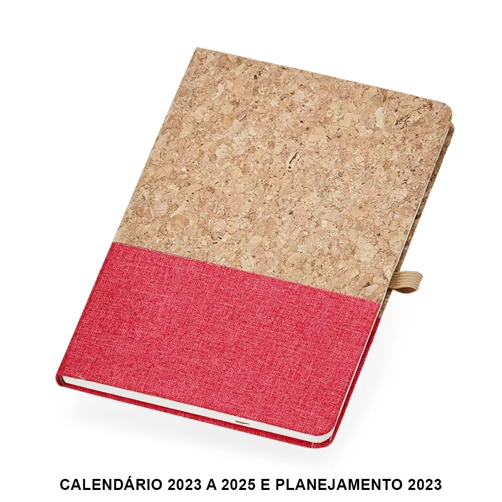 Caderneta A5 em cortiça com suporte personalizada