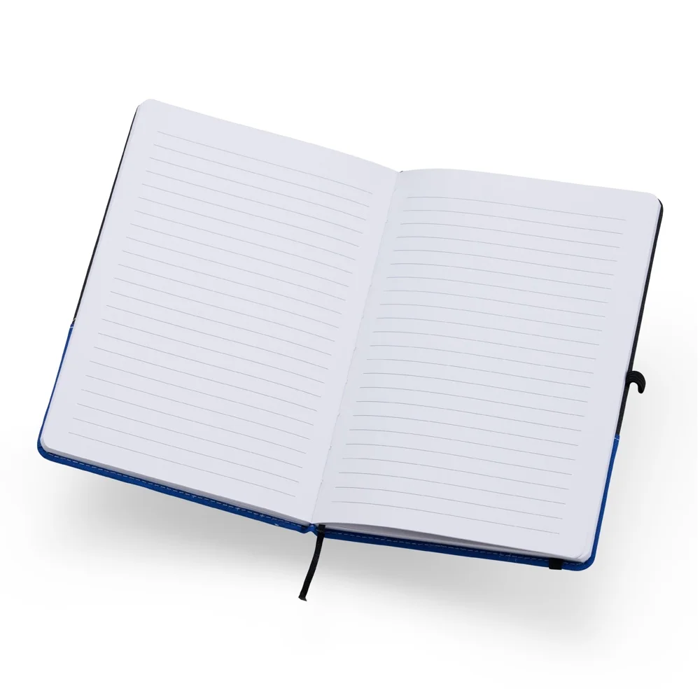 Caderno A5 em poliéster personalizado