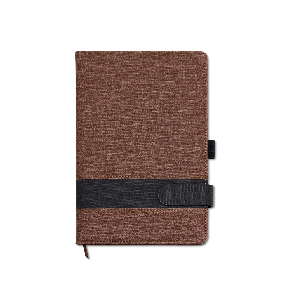 Caderneta A5 em PU com suporte personalizada