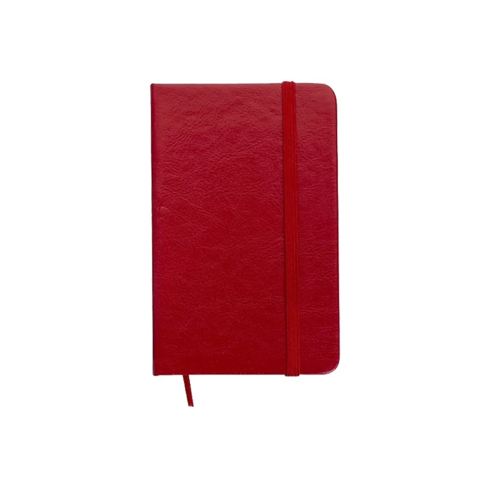 Caderneta de bolso 9x14cm em couro sintético personalizada