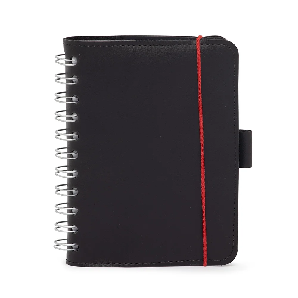 Caderneta 12x16cm em couro sintético personalizada