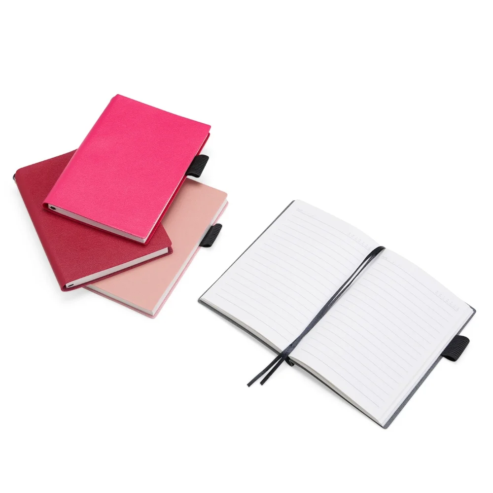 Caderno A6 em couro sintético personalizado