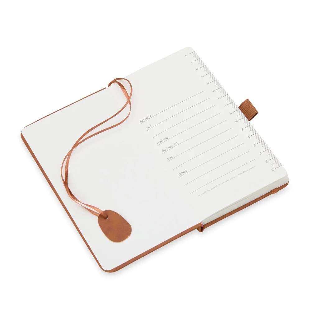 Caderneta de bolso 10x17cm emborrachada com suporte personalizada