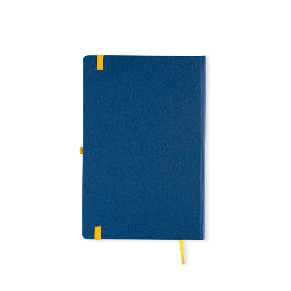 Caderneta A5 capa dura com elástico personalizada