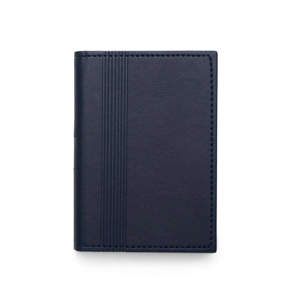 Caderneta de bolso 9x14cm em couro sintético personalizada