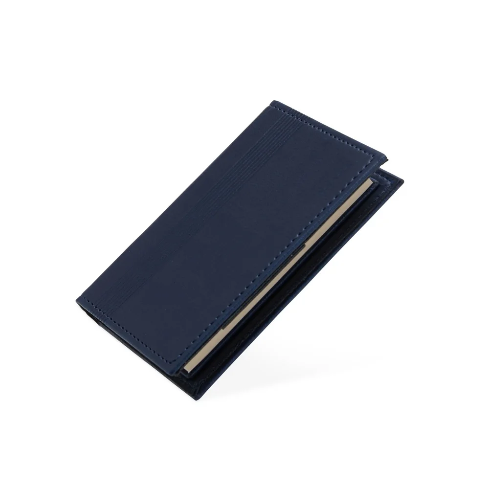 Caderneta de bolso 9x14cm em couro sintético personalizada