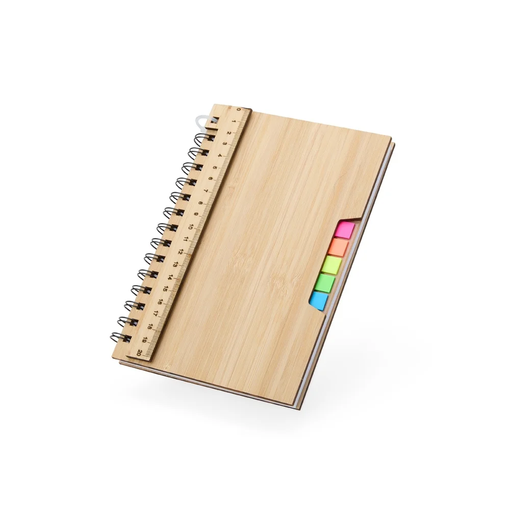 Caderno A5 em bambu personalizado