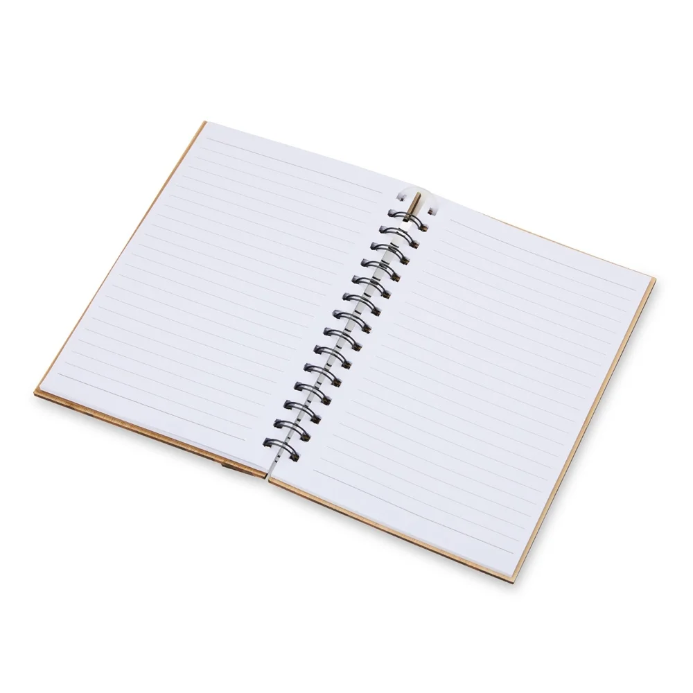 Caderno A5 em bambu personalizado
