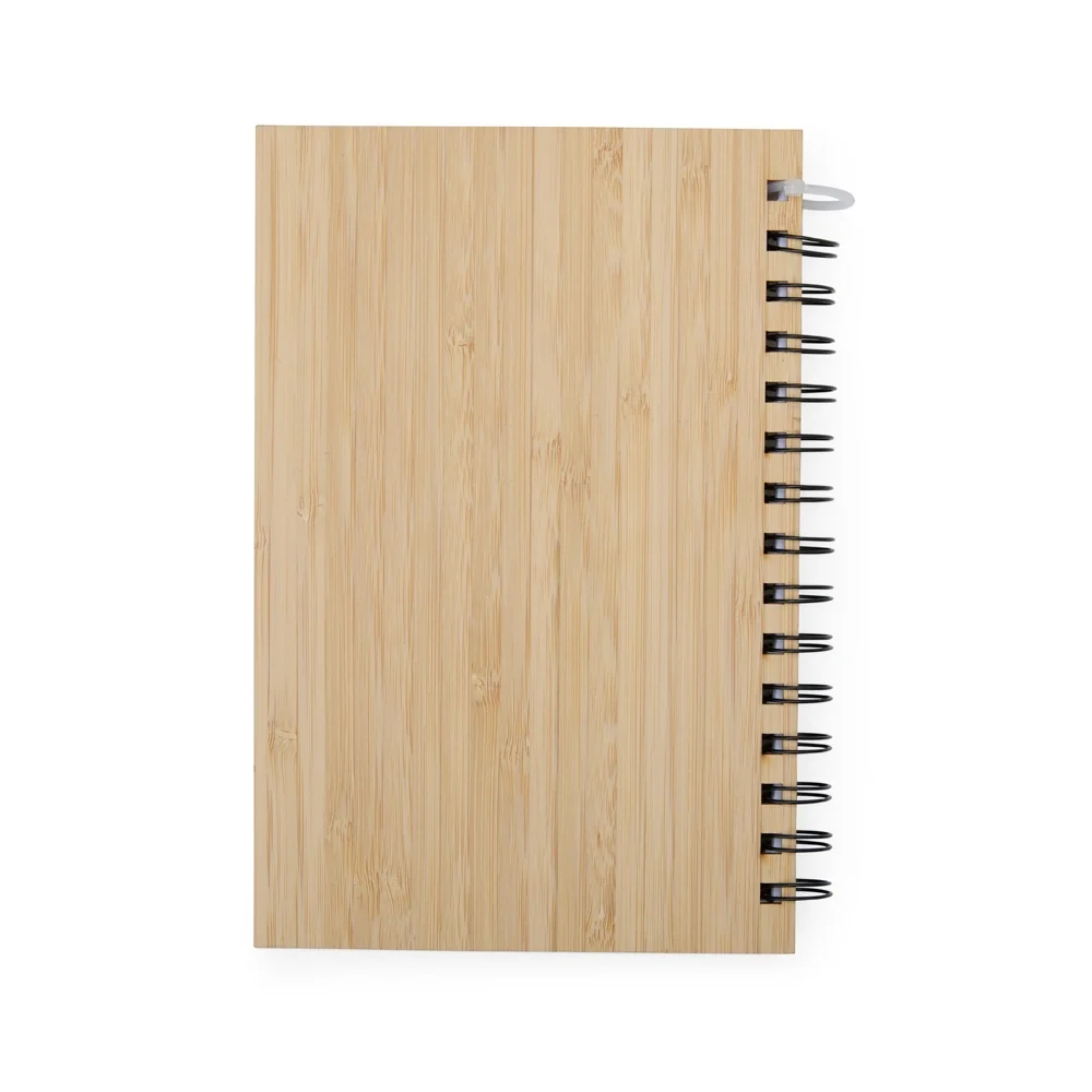 Caderno A5 em bambu personalizado
