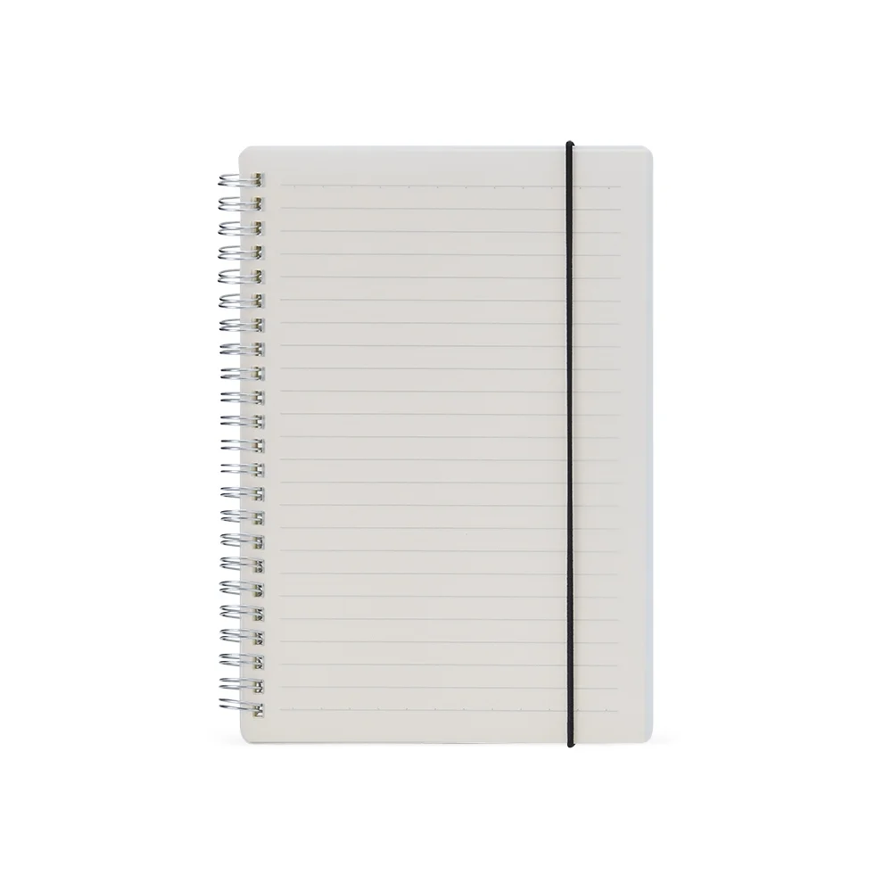 Caderno A5 com capa plástica personalizado