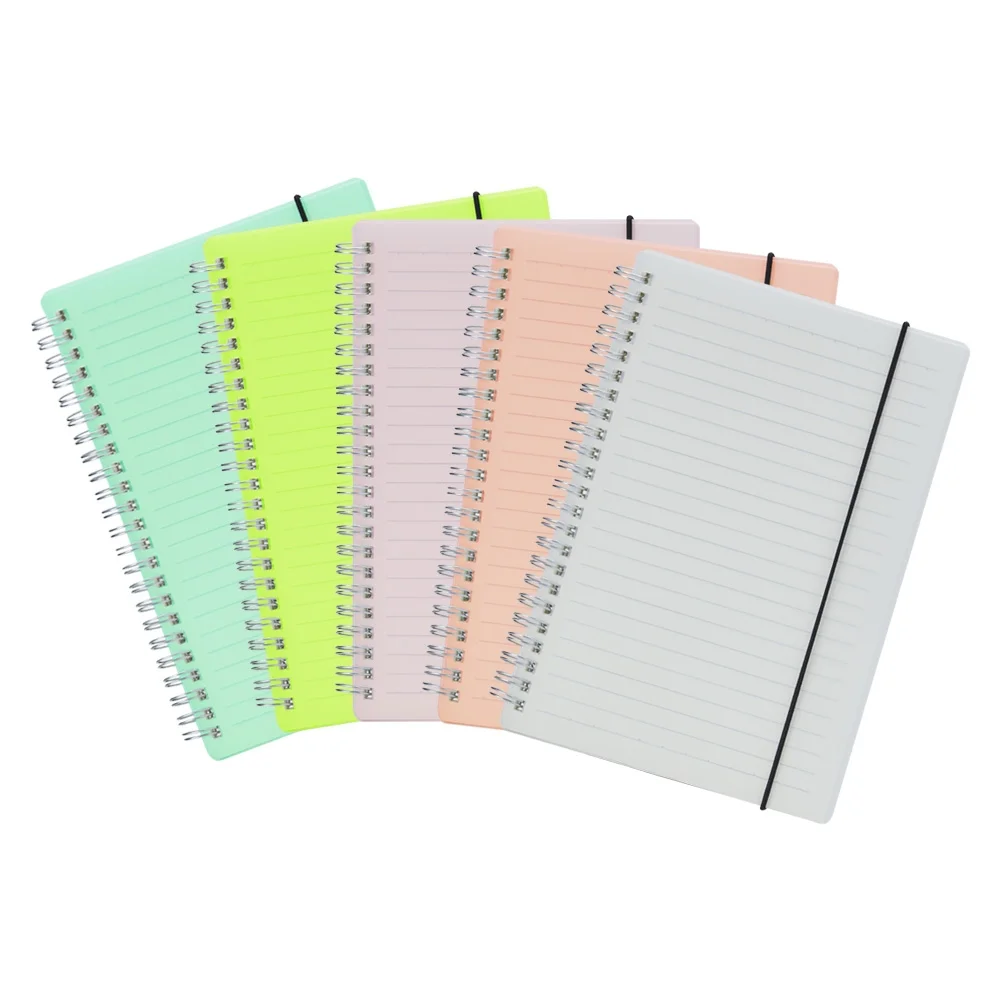 Caderno A5 com capa plástica personalizado