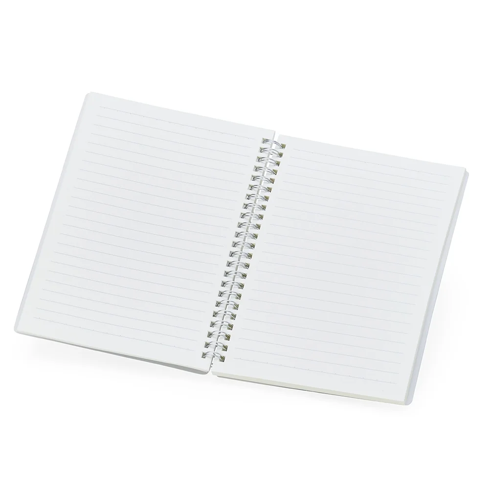 Caderno A5 com capa plástica personalizado