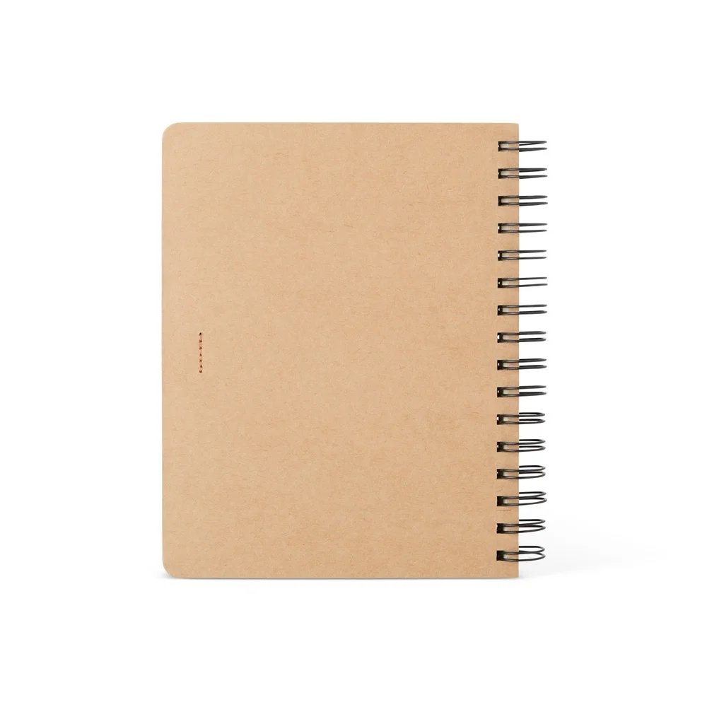 Caderno A5 ecológico com autoadesivos e caneta personalizada