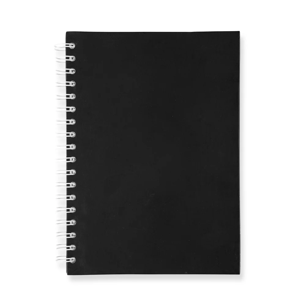 Caderno capa dura fosca wire-o personalizado