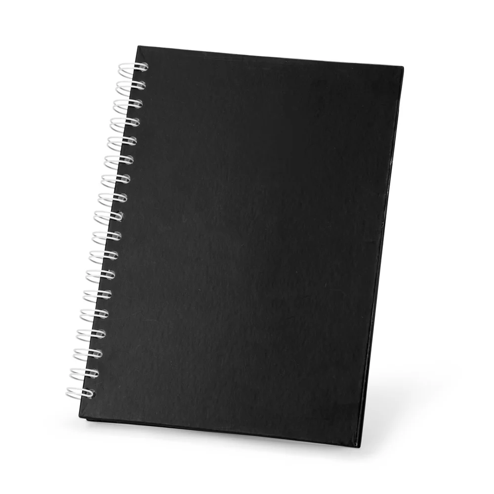 Caderno capa dura fosca wire-o personalizado