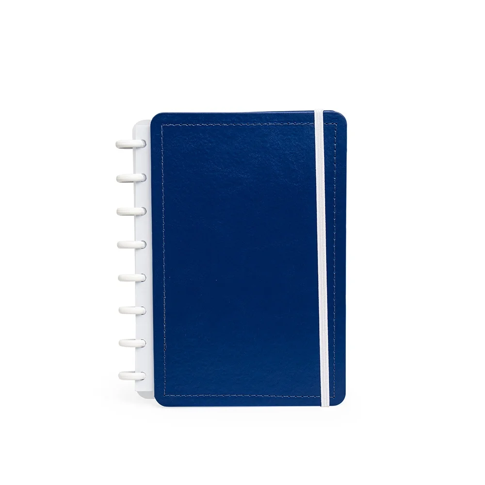 Caderno grande 22x17cm de disco em kraft personalizado