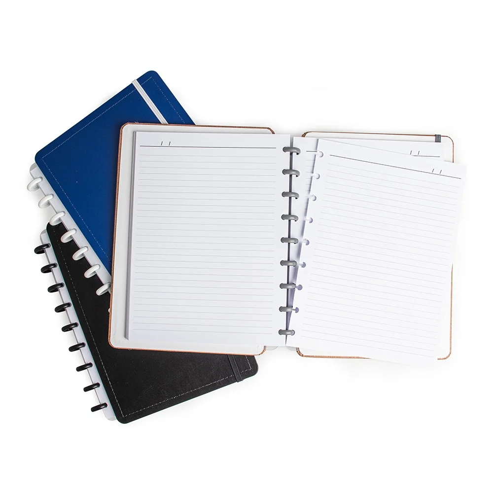 Caderno grande 23x20cm de disco em percalux personalizado