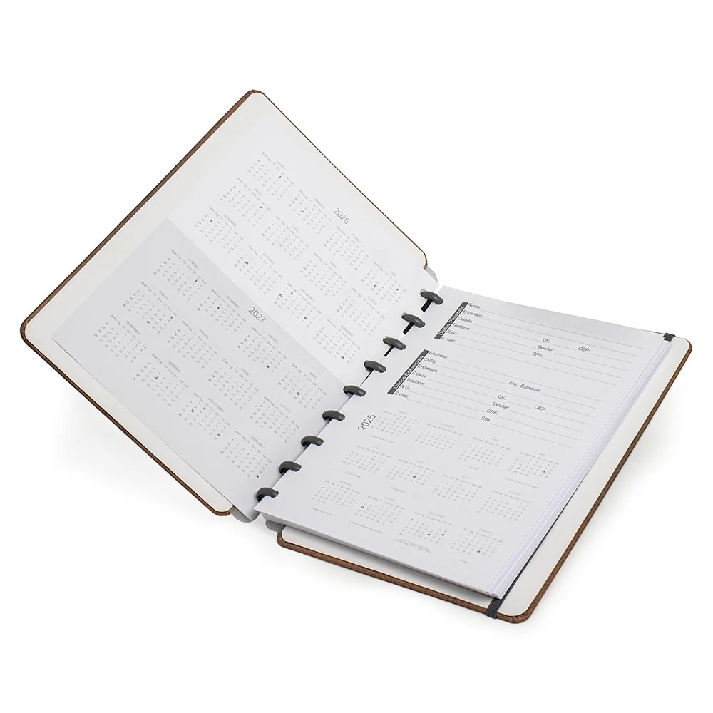 Caderno grande 23x20cm de disco em percalux personalizado