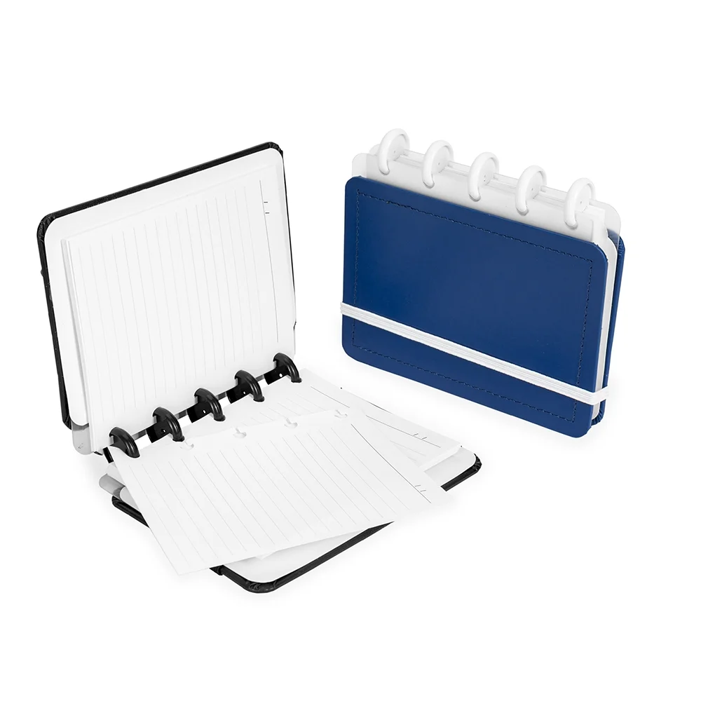 Caderno 13x14cm de disco em percalux personalizado