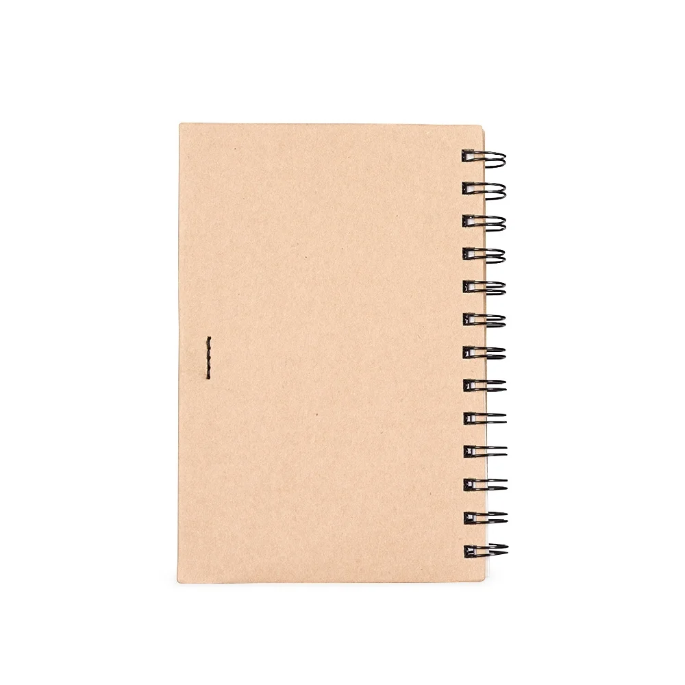 Caderno B6 ecológico com autoadesivos e caneta personalizado