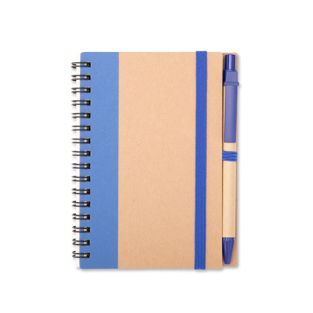 Caderno 14x11cm ecológico em kraft personalizado