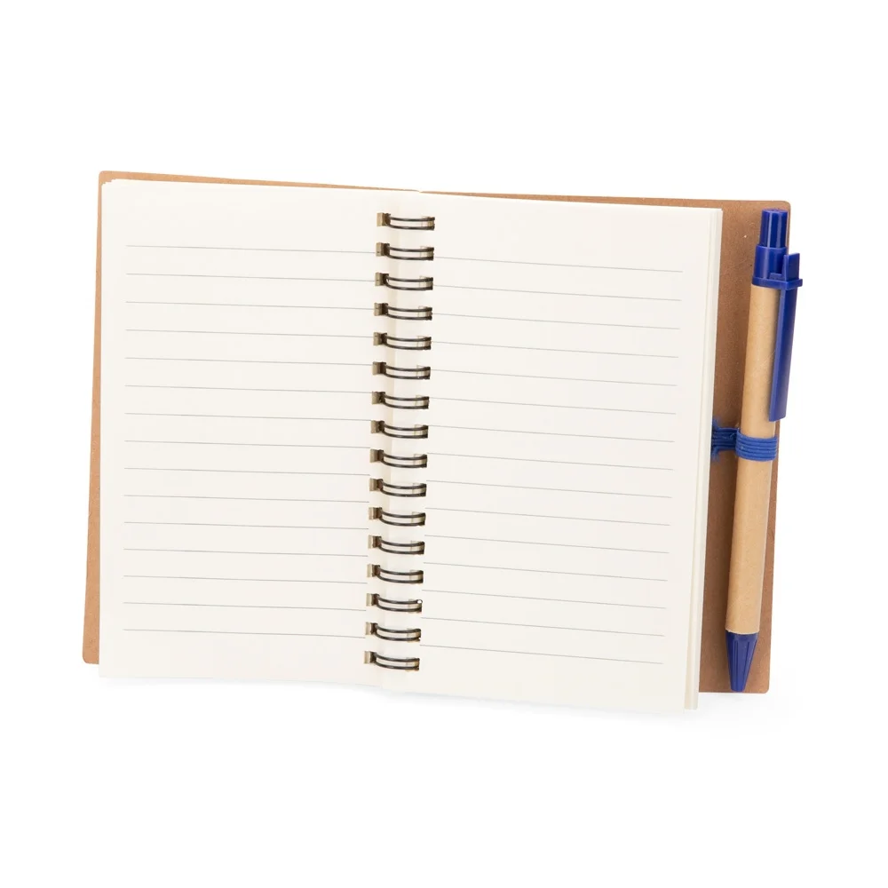 Caderno 14x11cm ecológico em kraft personalizado