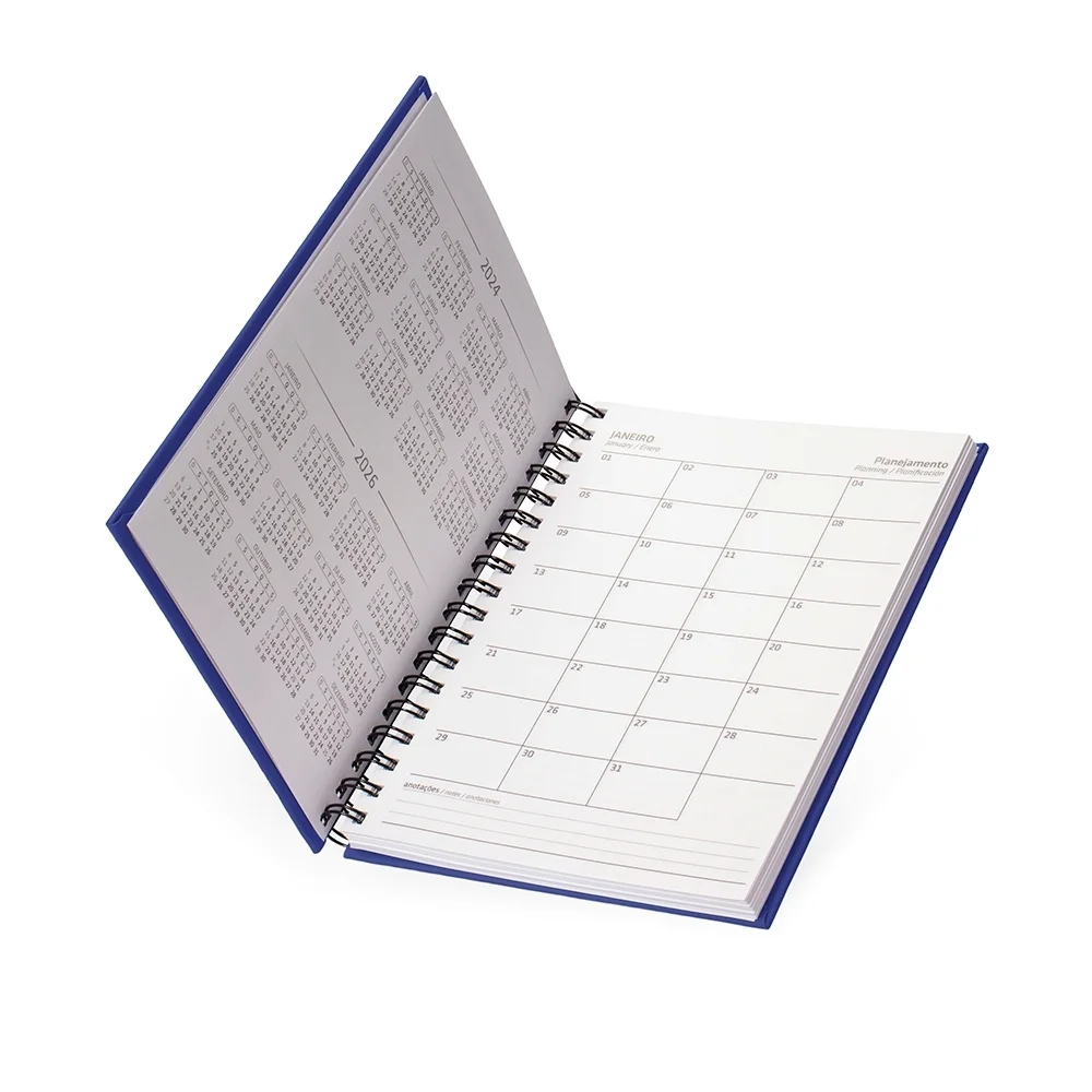 Caderno grande 23x17cm emborrachado personalizado