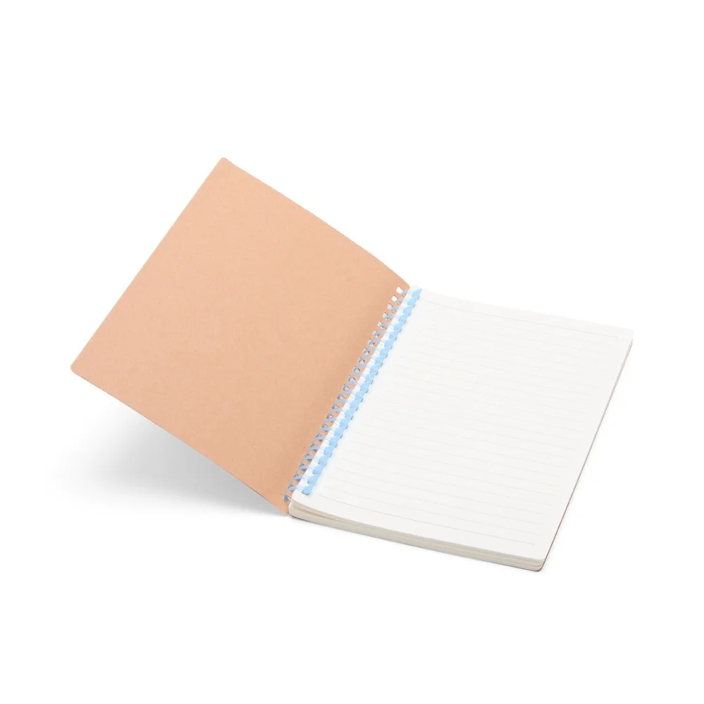 Caderno A5 em kraft com espiral personalizado