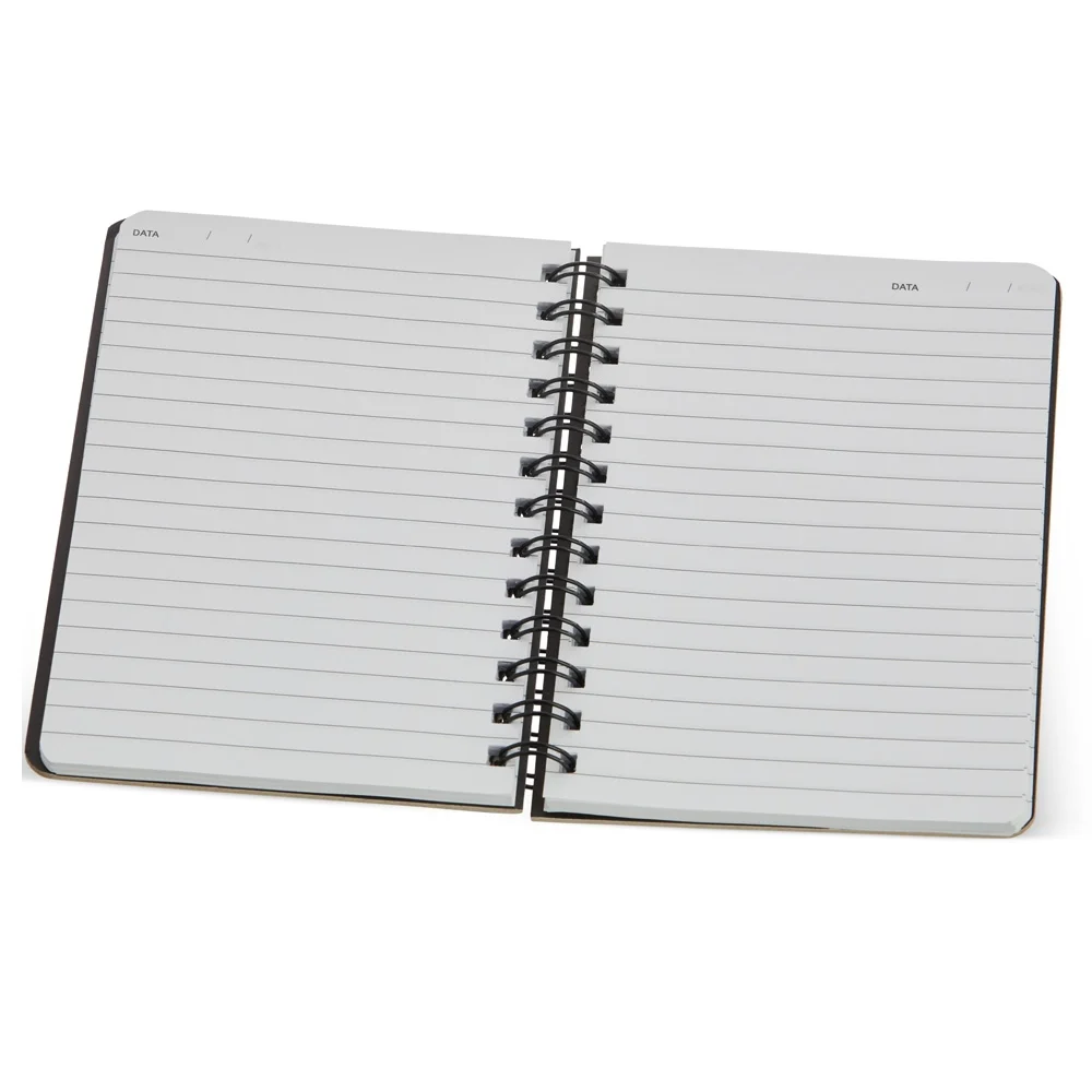 Caderneta 14x18cm em kraft com wire-o personalizada