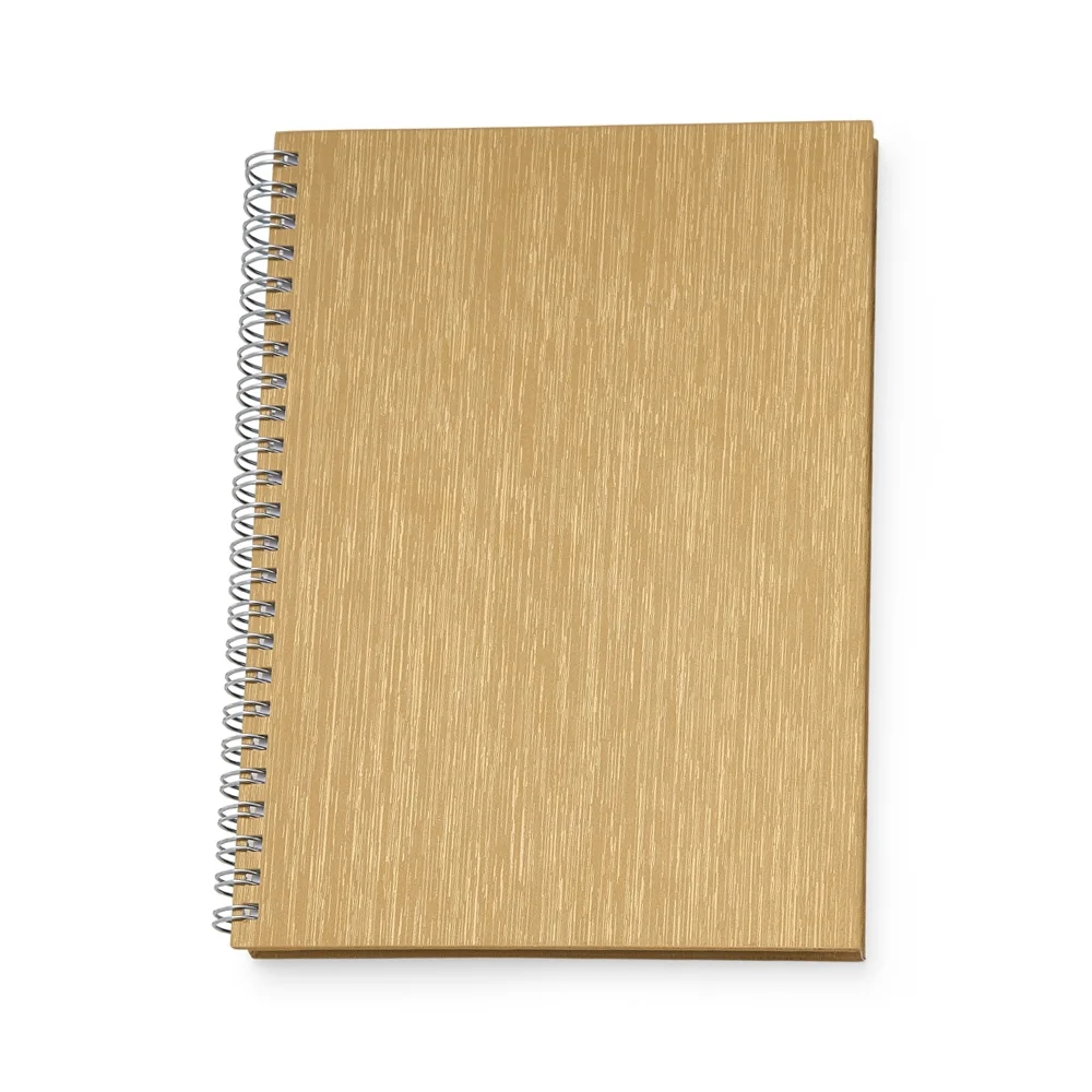 Caderno 21x16cm de negócios em percalux personalizado