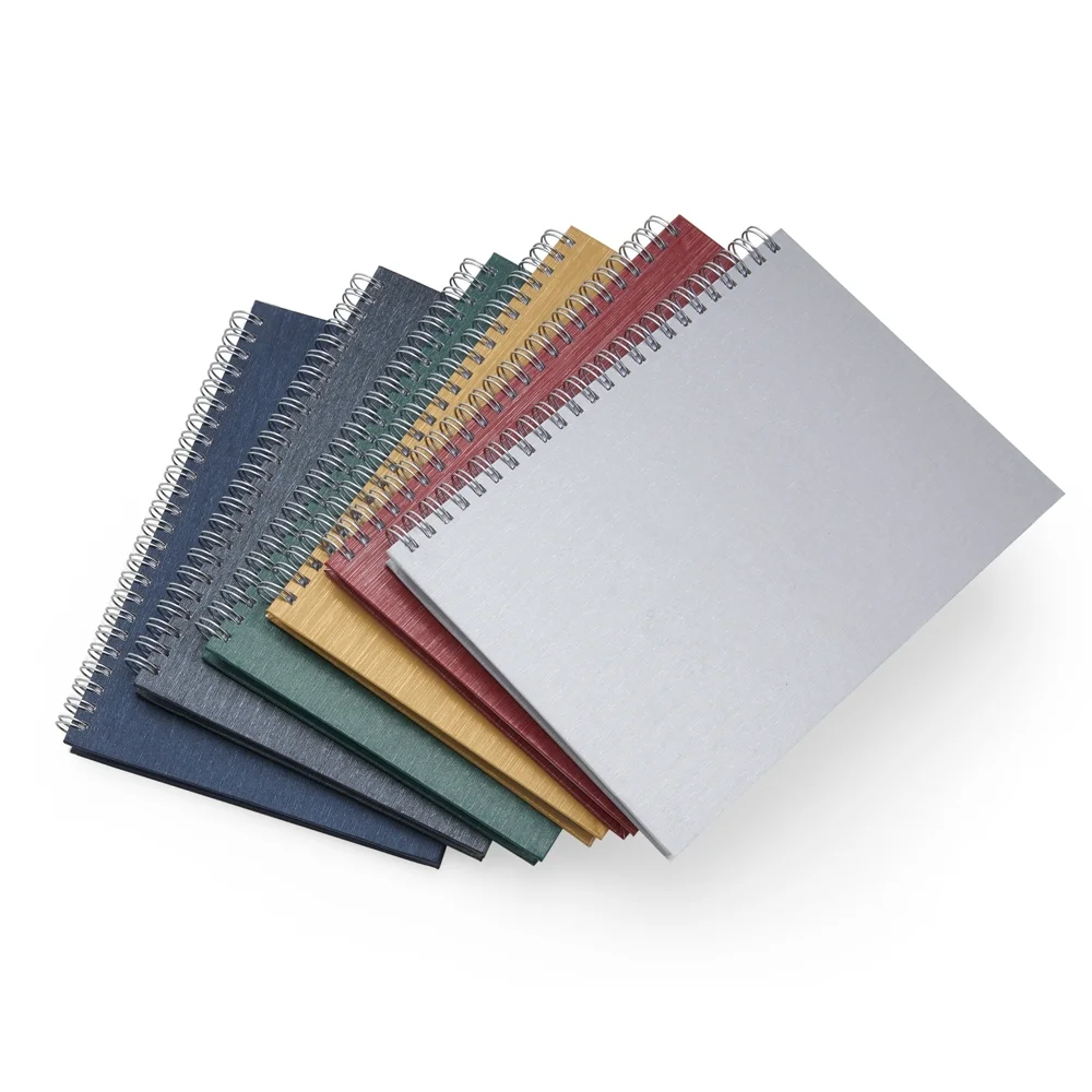 Caderno 21x16cm de negócios em percalux personalizado