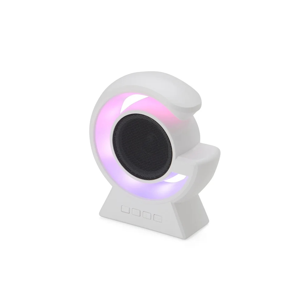 Caixa de som com luminária LED ajustável personalizada