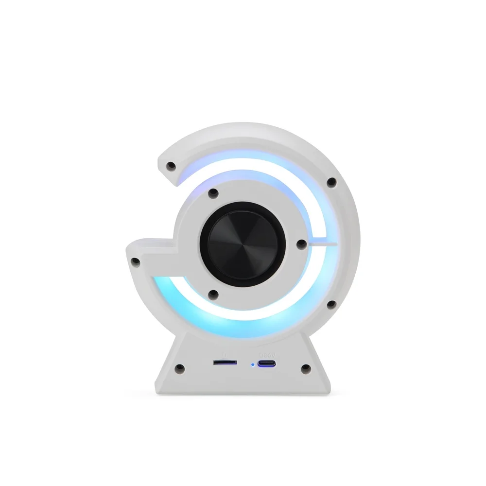 Caixa de som com luminária LED ajustável personalizada