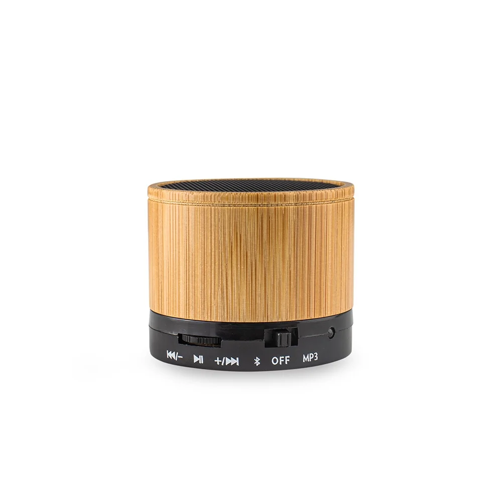 Caixa de som em bambu personalizada