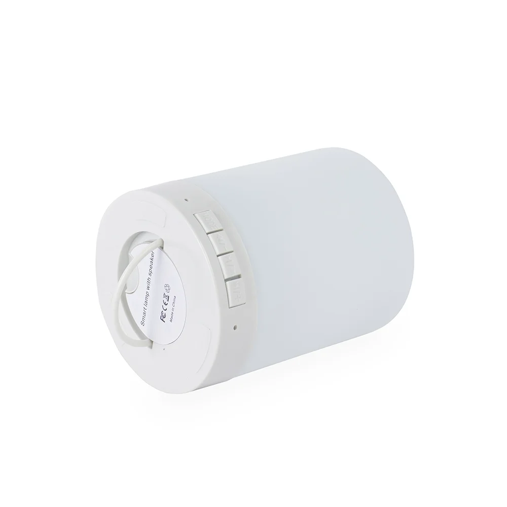 Caixa de som com luminária LED personalizada
