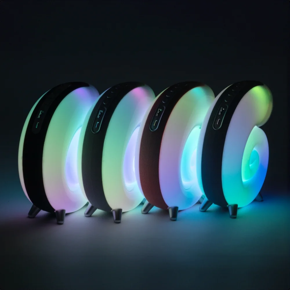 Caixa de som TWS com luminária RGB personalizada