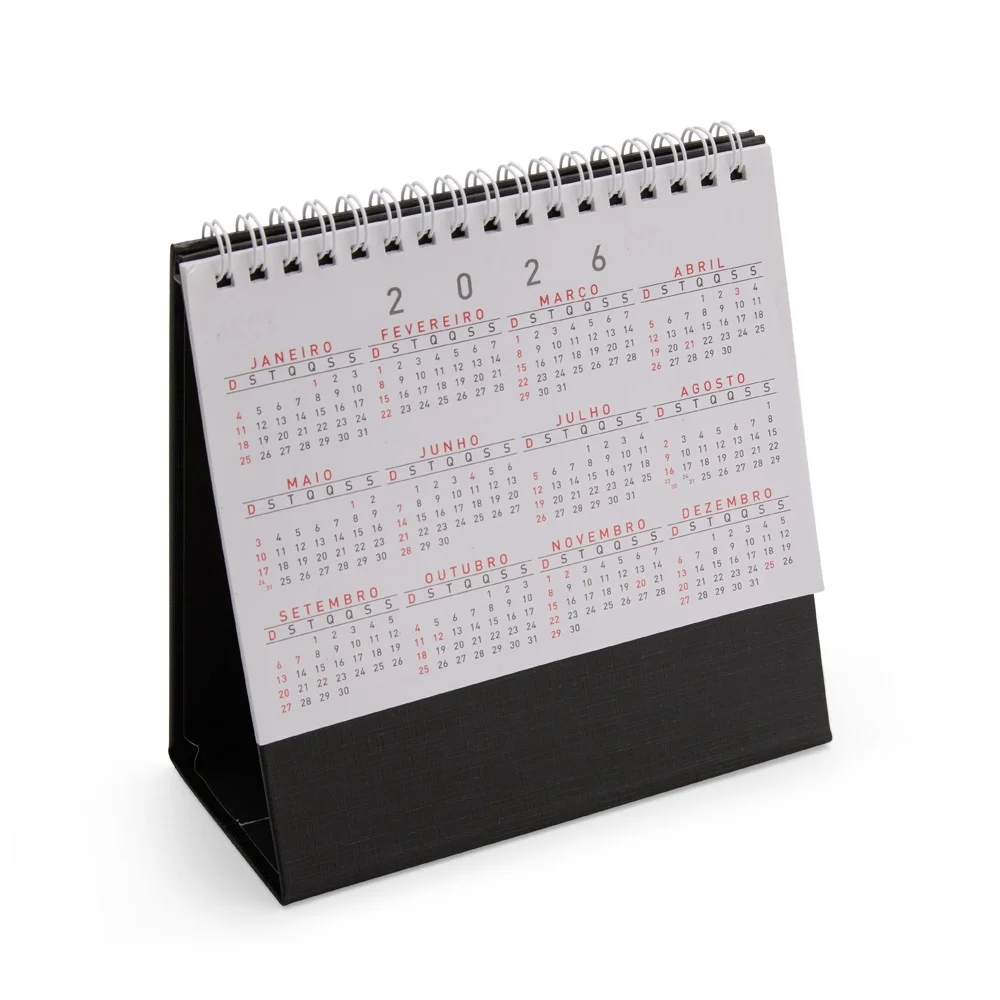 Calendário de mesa 2026 personalizado
