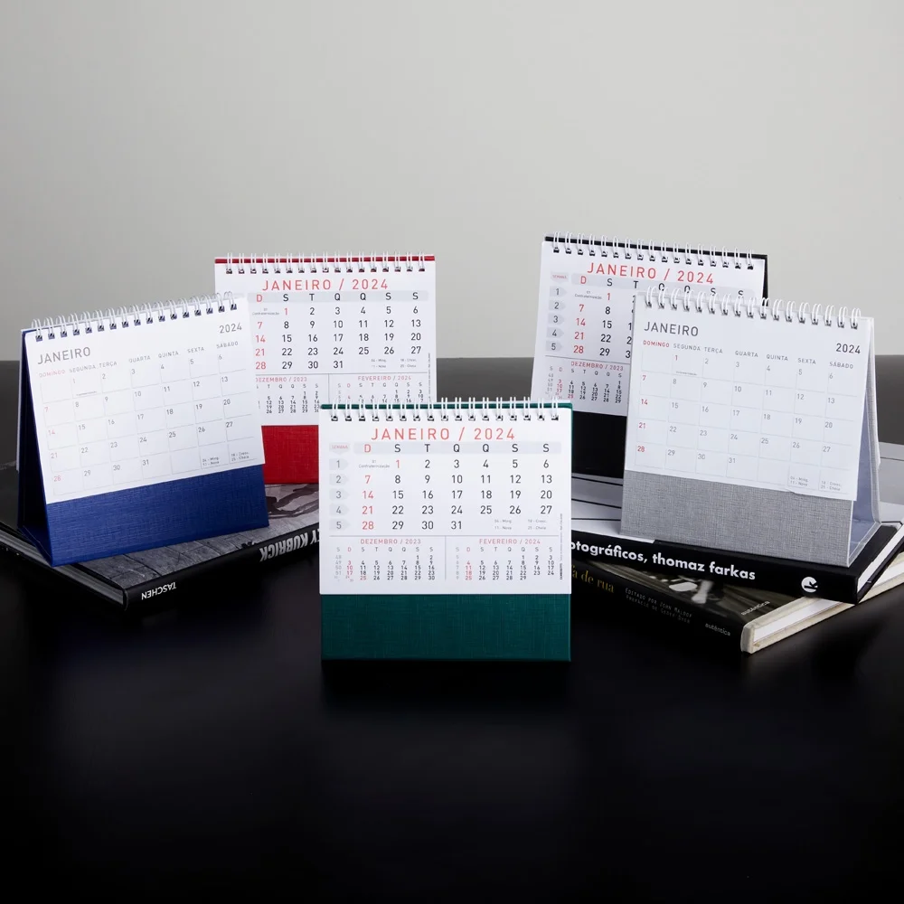 Calendário de mesa 2026 personalizado