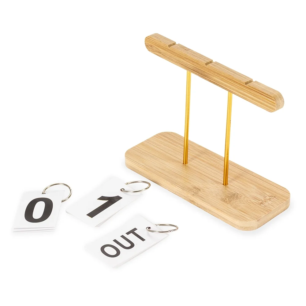 Calendário permanente em bambu personalizado