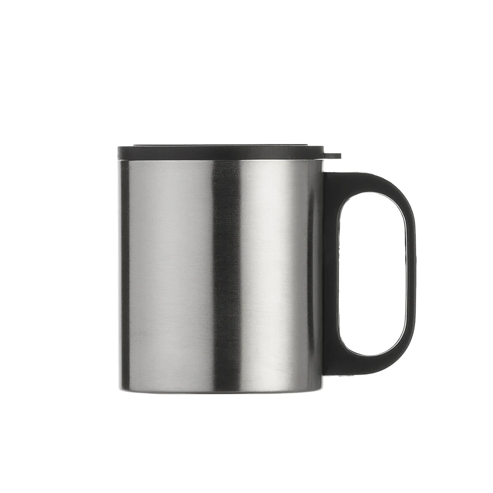 Caneca em inox 180ml com tampa personalizada