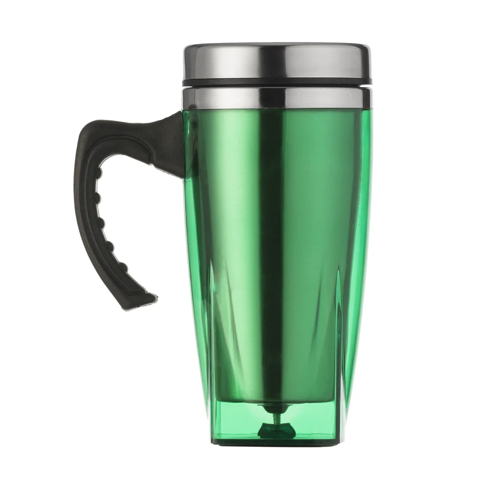 Caneca acrílica 450ml com interior em inox personalizada
