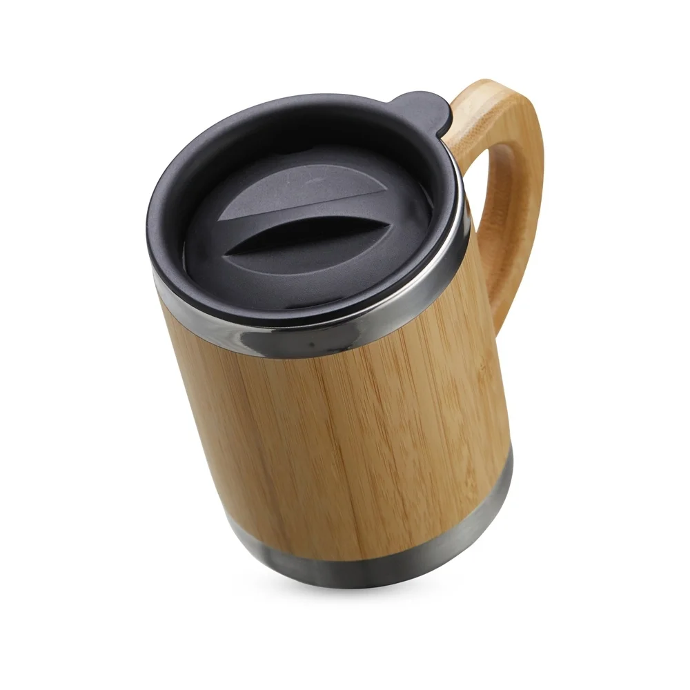 Caneca de bambu 300ml personalizada