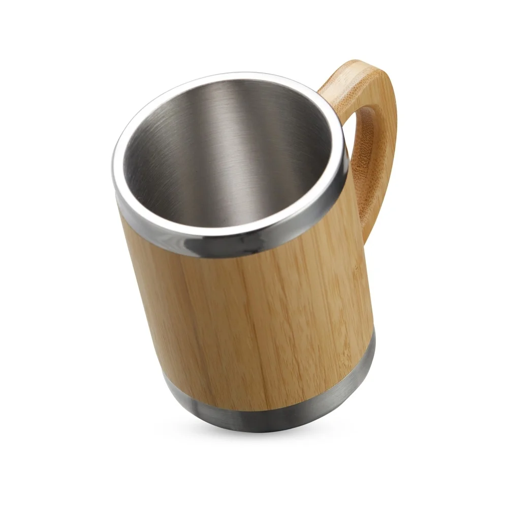 Caneca de bambu 300ml personalizada