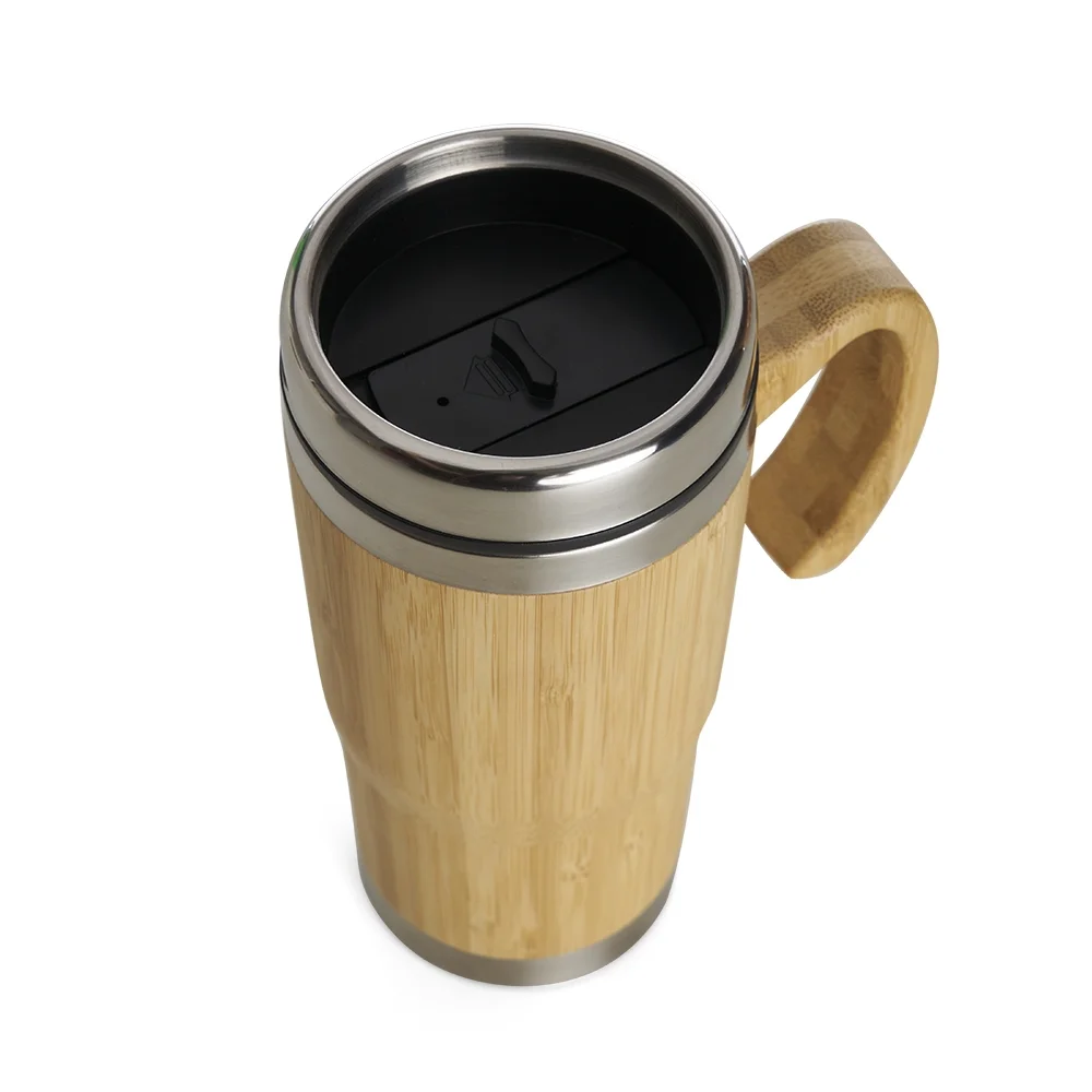 Caneca em bambu 450ml personalizada